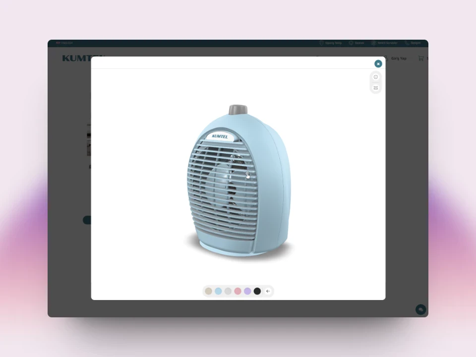 Kumtel WebAR deneyimi